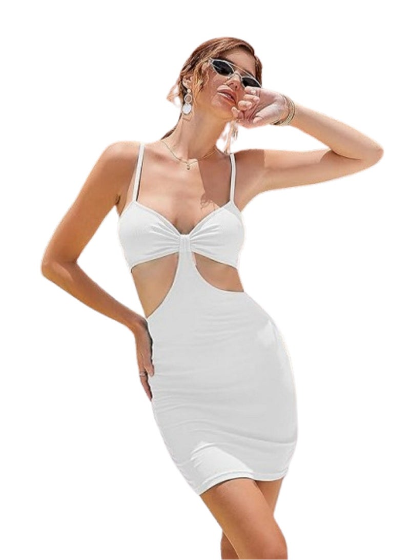 MANIKAN MANIKAN women's Dress with Open Back made of soft lycra  - Image 3