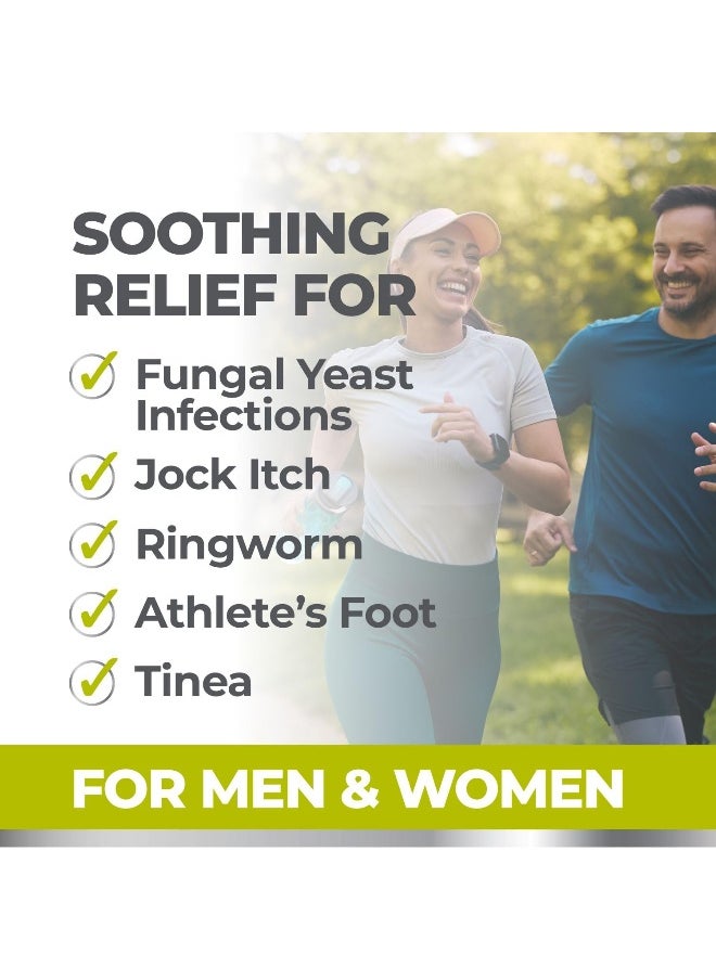 Terrasil terrasil Clotrimazole Antifungal Cream Relief for Fungal Yeast Infections Jock Itch Athletes Foot Ringworm for Men Women Clinically Proven Treatment of Skin Fungus MAX 6X 05oz  - Image 2