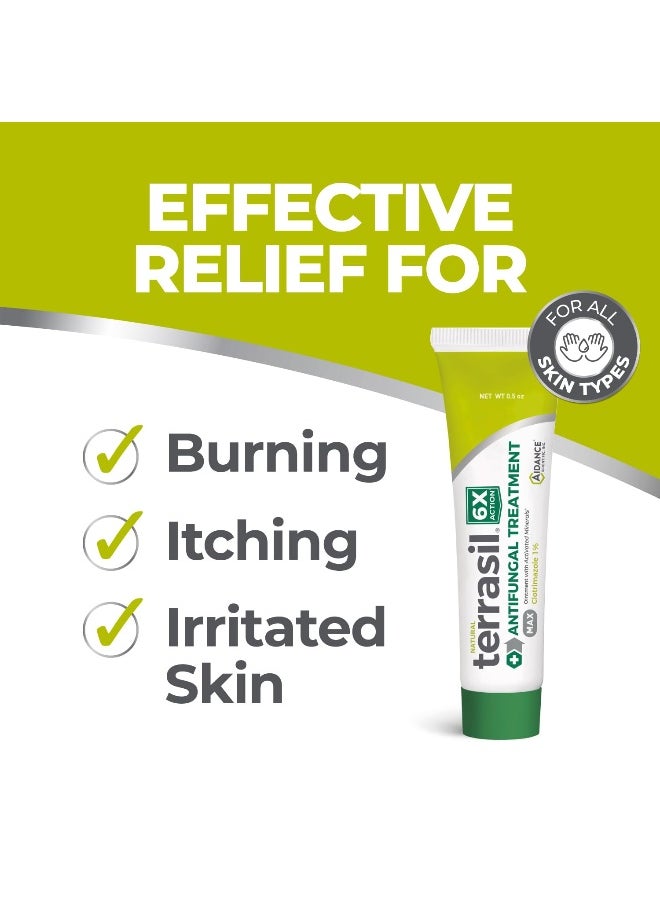 Terrasil terrasil Clotrimazole Antifungal Cream Relief for Fungal Yeast Infections Jock Itch Athletes Foot Ringworm for Men Women Clinically Proven Treatment of Skin Fungus MAX 6X 05oz  - Image 3