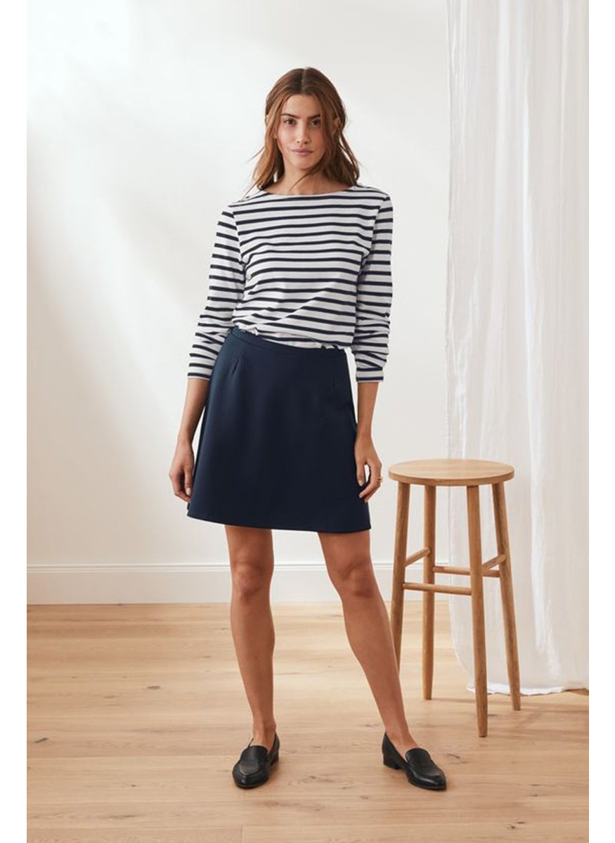 Tchibo Women Regular Fit Jersey Rock Skirt, Navy  - Image 1