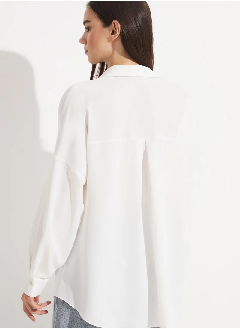 JUNE Button Detail Shirt