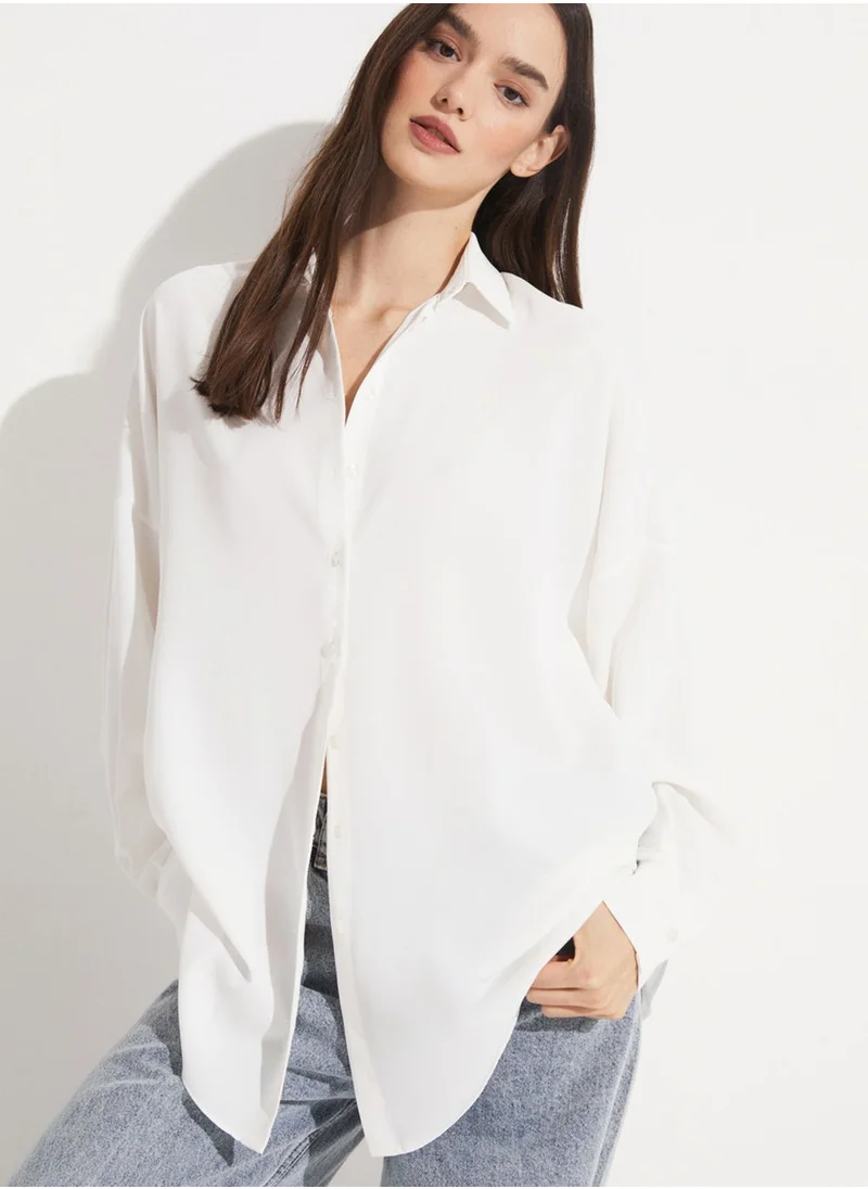 JUNE Button Detail Shirt
