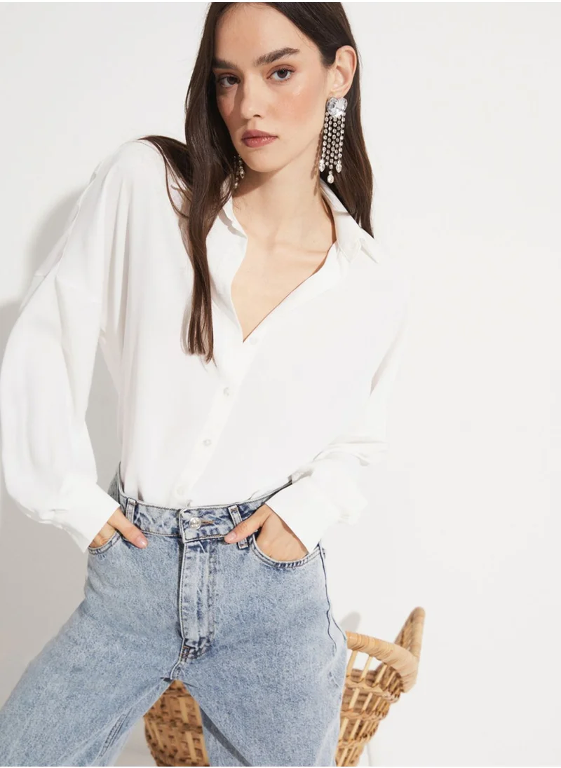 JUNE Button Detail Shirt
