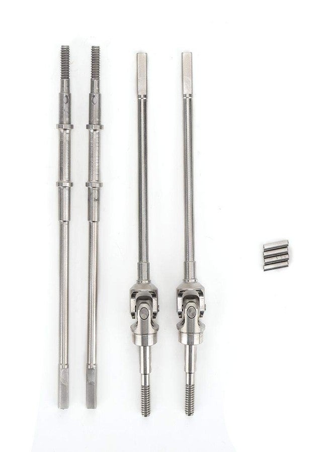 Dilwe RC Drive Shaft, Stainless Steel Drive Shaft RC Front Rear Axle Drive Shaft Compatible with SCX10 II 90046 90047 Model Car - Image 1