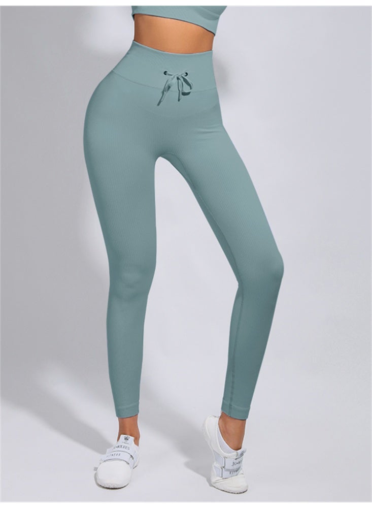 general Ribbed Yoga Leggings Women Push Up Sport Pants Gym Workout Tights - Image 1