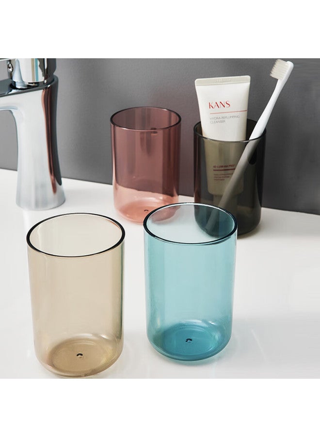 JAJALIN Jajalin Simple Mouthwash Cup, Thickened Toothbrush Cup, Couple's Toothbrush Cup, Plastic Cup, Household Washing Cup, Blue, Single Piece - Image 5