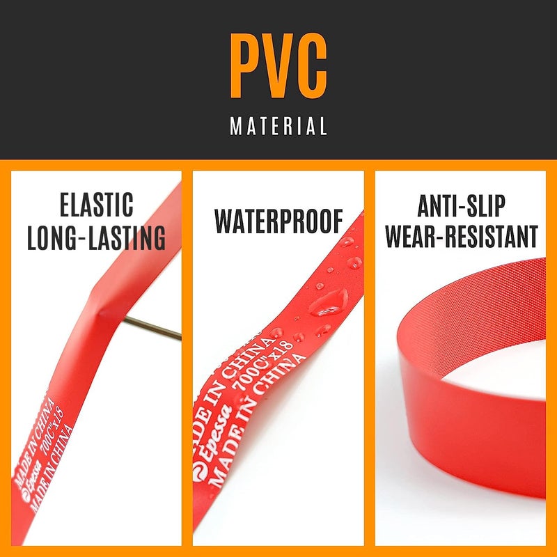 Epessa Bike Bicycle Rim Strip Rim Tape Fits Size 12" 14",16",20",24" 26'', 27.5'', 700C-A Pair - Image 3