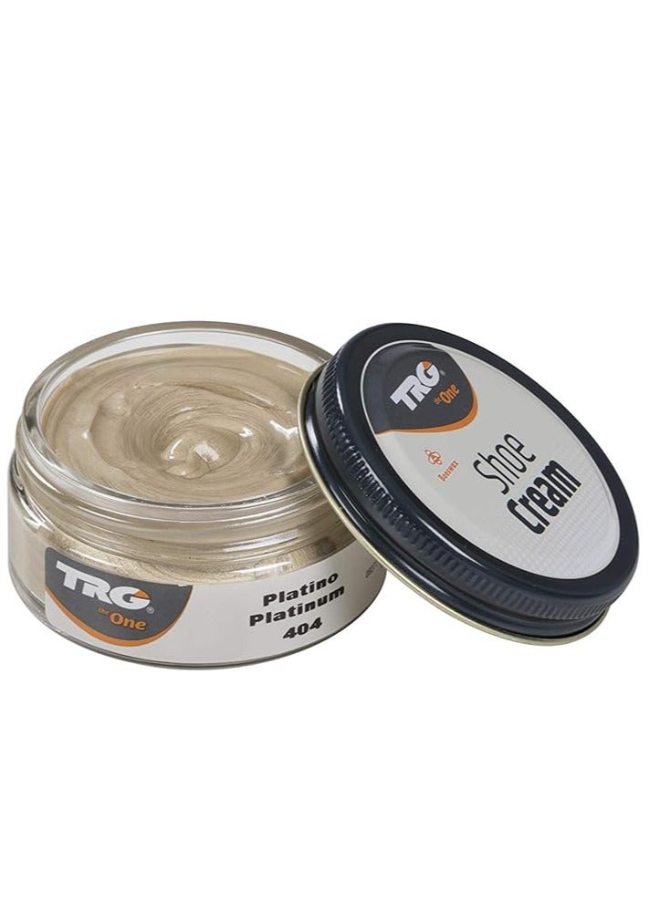 TRG Metallic Shoe Cream # 404 Platinum 50ml - Image 1