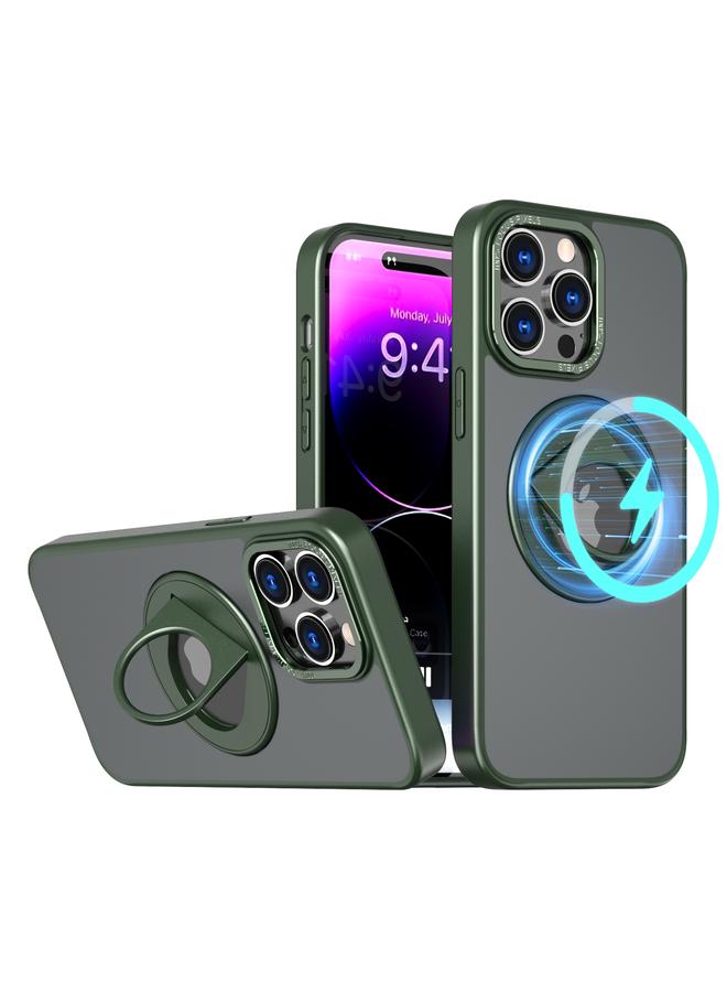 Zaboon Case For iPhone 12 Pro Max Rotating Ring Magnetic Holder Phone Case - Image 2