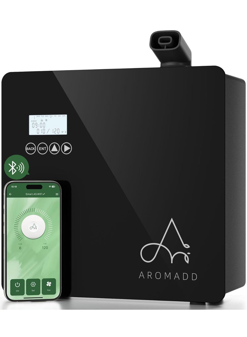Aromadd Smart Scent Diffuser for HVAC System, Whole House Aroma Diffuser, Waterless Cold Air Tech, 3500 Sq.Ft, 600mL, Black - Image 1