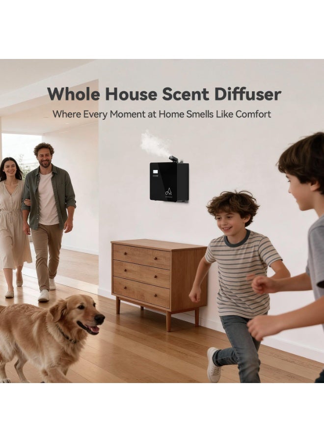 Aromadd Smart Scent Diffuser for HVAC System, Whole House Aroma Diffuser, Waterless Cold Air Tech, 3500 Sq.Ft, 600mL, Black - Image 2
