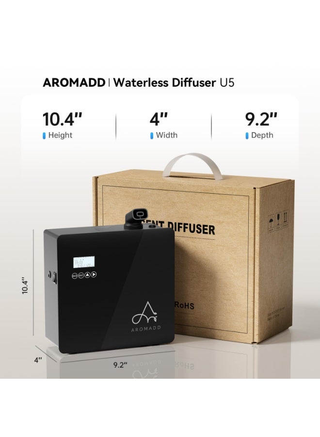 Aromadd Smart Scent Diffuser for HVAC System, Whole House Aroma Diffuser, Waterless Cold Air Tech, 3500 Sq.Ft, 600mL, Black - Image 5