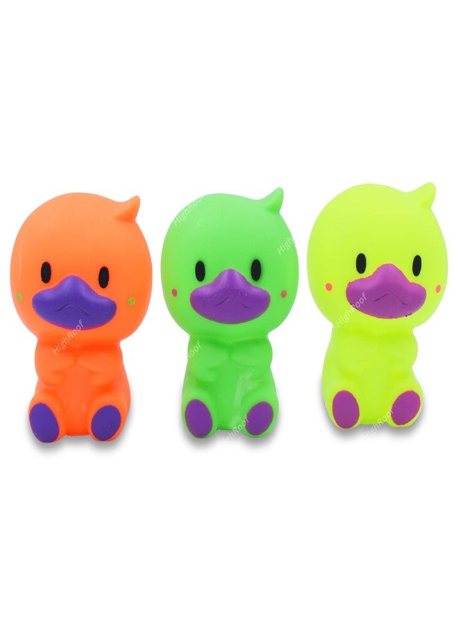 HighRoof Squzzey Animal Good As Bath Toys Squeaky Floating Animal Chu Chu Toys for Delightful Toddler Bathing Toys (Pack of 3pc) - Image 1