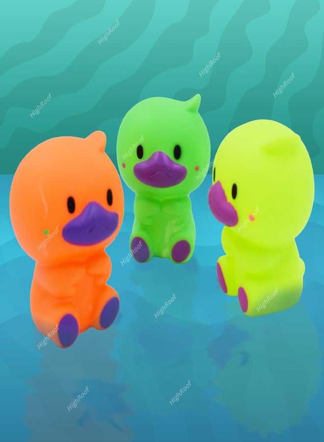 HighRoof Squzzey Animal Good As Bath Toys Squeaky Floating Animal Chu Chu Toys for Delightful Toddler Bathing Toys (Pack of 3pc) - Image 4