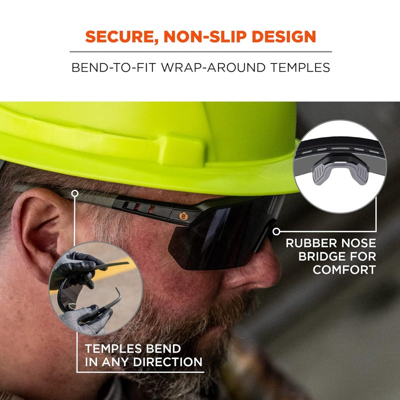 Ergodyne Skullerz AEGIR Anti Scratch Safety Glasses AntiFog ANSI z871 - Image 4