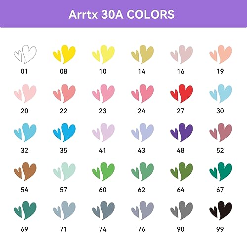 Arrtx Acrylic Markers 30A,Brush Tip Acrylic Paint Pens Markers for Rock Painting, Wood, Ceramic,Glass,Canvas,Metal,Plastic, Fabric, Stone & DIY Projects - Image 3