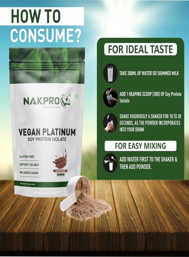 NAKPRO NUTRITION Soy Protein Isolate | 1kg Chocolate | 25.3g Protein | Plant Based Protein Powder | All Essential Amino Acids for Support and Recovery - Image 5