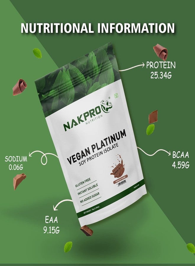 NAKPRO NUTRITION Soy Protein Isolate | 1kg Chocolate | 25.3g Protein | Plant Based Protein Powder | All Essential Amino Acids for Support and Recovery - Image 4