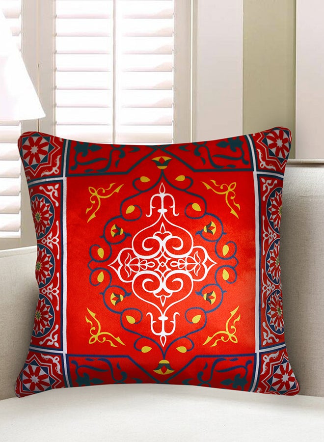 Vellato Ramadan Kareem Printed Velvet Cushion Cover Multicolour 45 x 45cm - Image 3