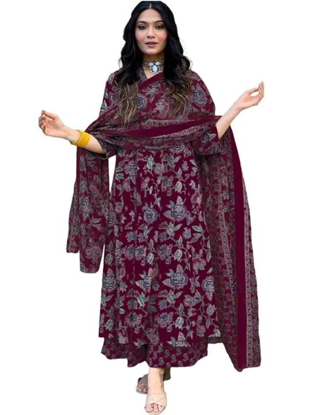 جو سريكي كورتا بالاتسو المطبوع من GoSriKi من منطقة الفيسكوز أناركالي مع دوباتا (CIA WINE-GS_XXL_WINE_XX-large)