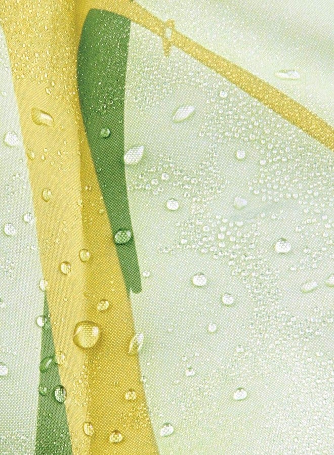 InterDesign iDesign Thistle Floral Fabric Bathroom Shower Curtain - 72" x 72", Green - Image 4