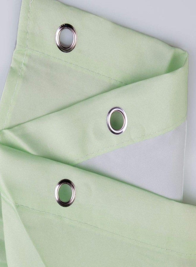 InterDesign iDesign Thistle Floral Fabric Bathroom Shower Curtain - 72" x 72", Green - Image 5