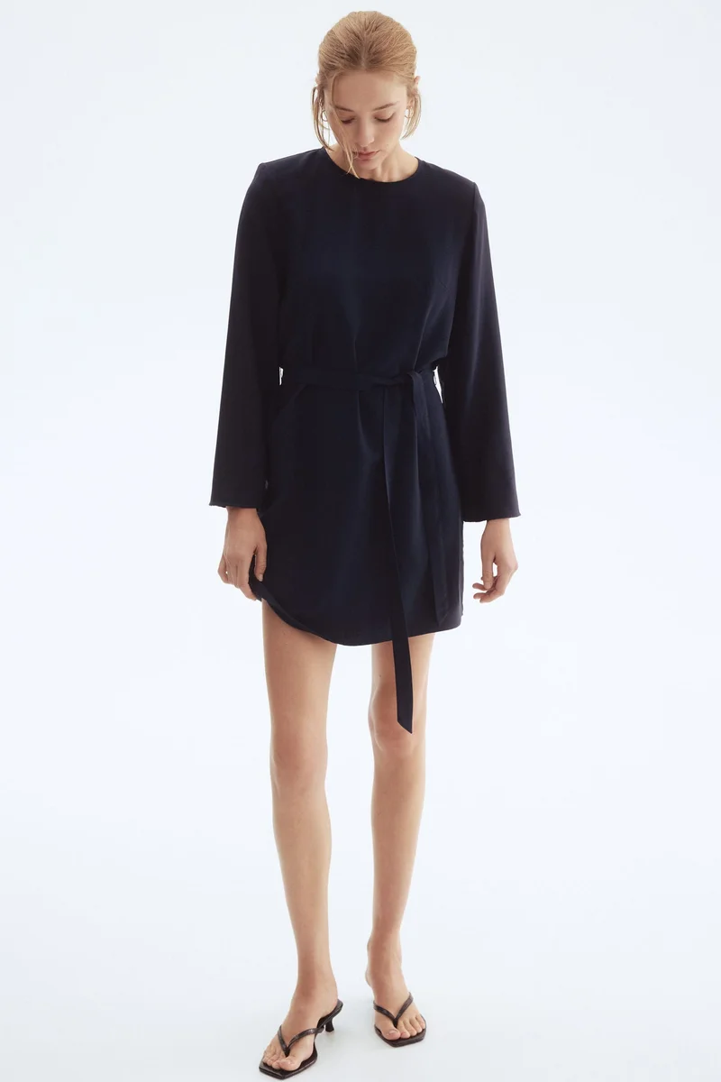 اتش اند ام فستان بحزام ربط