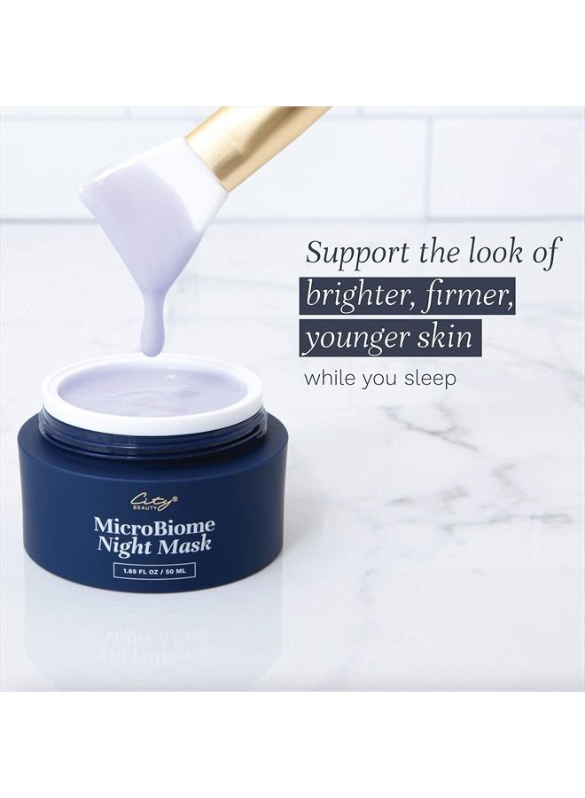 City Beauty MicroBiome Night Mask - Nourishing Overnight Face Mask - Prebiotic & Probiotic Blend - Solution for Dull, Uneven Skin Tone, Large Pores, & Wrinkles - Anti-Aging Cruelty-Free Skin Care - Image 2