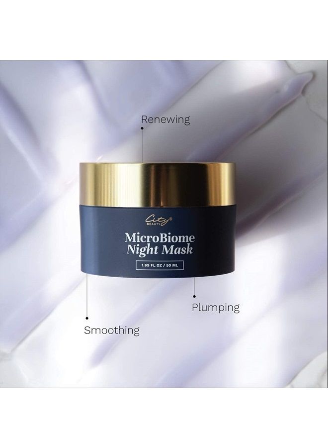 City Beauty MicroBiome Night Mask - Nourishing Overnight Face Mask - Prebiotic & Probiotic Blend - Solution for Dull, Uneven Skin Tone, Large Pores, & Wrinkles - Anti-Aging Cruelty-Free Skin Care - Image 5