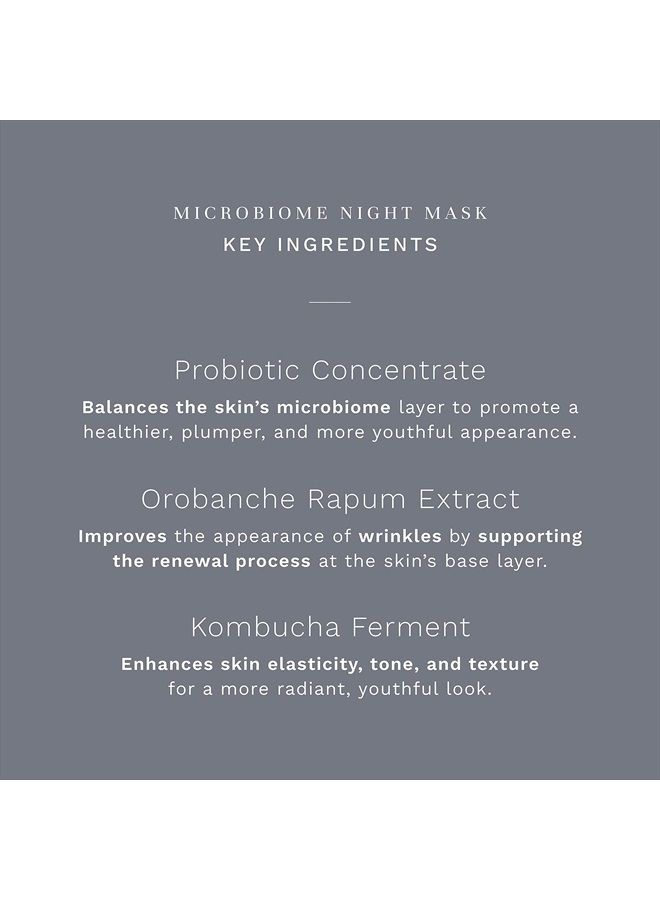 City Beauty MicroBiome Night Mask - Nourishing Overnight Face Mask - Prebiotic & Probiotic Blend - Solution for Dull, Uneven Skin Tone, Large Pores, & Wrinkles - Anti-Aging Cruelty-Free Skin Care - Image 3