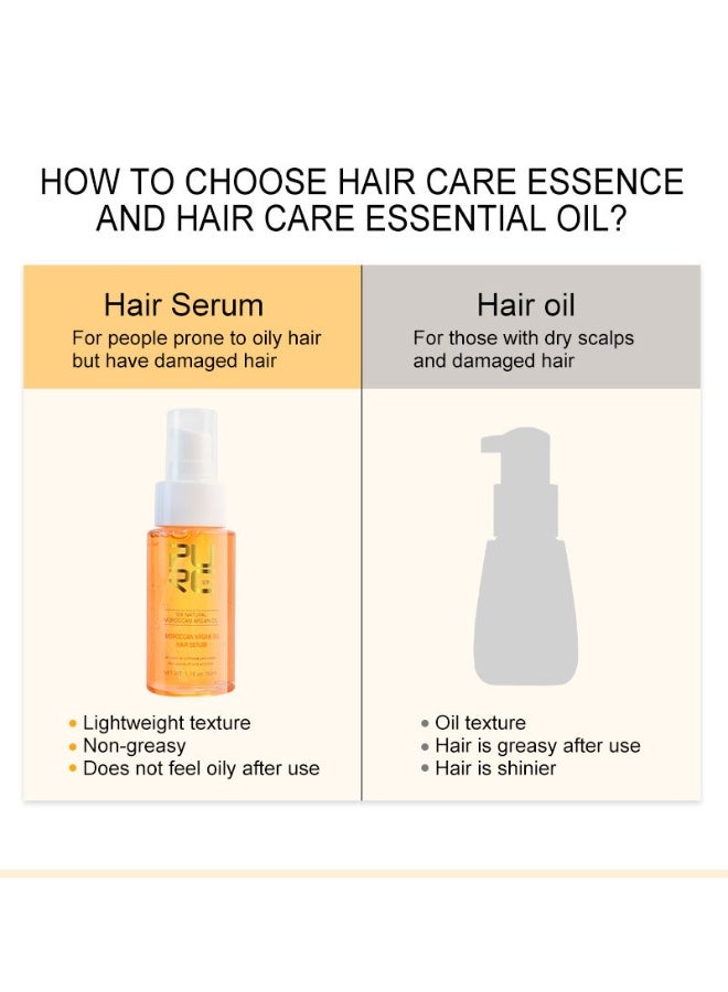 بورك زيت الأرغان من PURC للعناية بالشعر، زيت أرغان مغربي ناعم ولامع، ٥٠ مل - Image 4