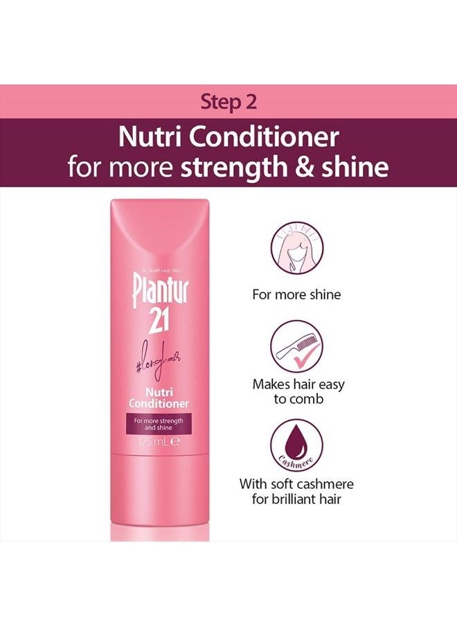 Plantur 21#longhair Nutri-Caffeine Women's Long Hair Conditioner with Keratin and Biotin: Strengthen and Nourish, 5.92 fl oz  - Image 3