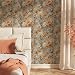 MuralPeel Yellow Orange White Wildflower Watercolor Peel and Stick Wallpaper Self Adhesive Removable Easy Peel Off Stick on Wall Paper for Bedroom Cabinet Renter - Image 2