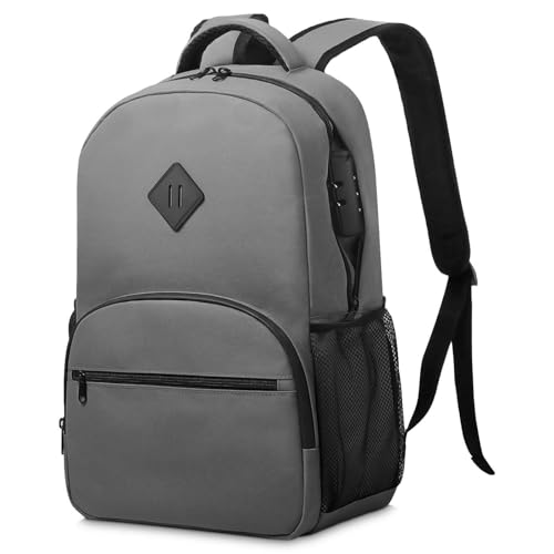 OZCHIN Smell Proof Backpack With Combination Lock, Double Sealed Zipper ClassicsSmell Proof Travel Backpack, Large Capacity Smell Proof Container Carbon Enduring, Great Gifts for Men Women - Image 1