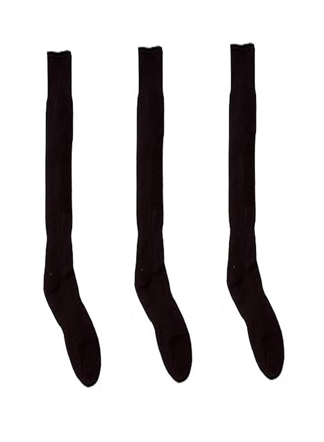 SLYK Football/Soccer Socks for Men, Youth, Boys Compression Over Knee High Athletic Socks - PACK OF 3 Pair - Image 1