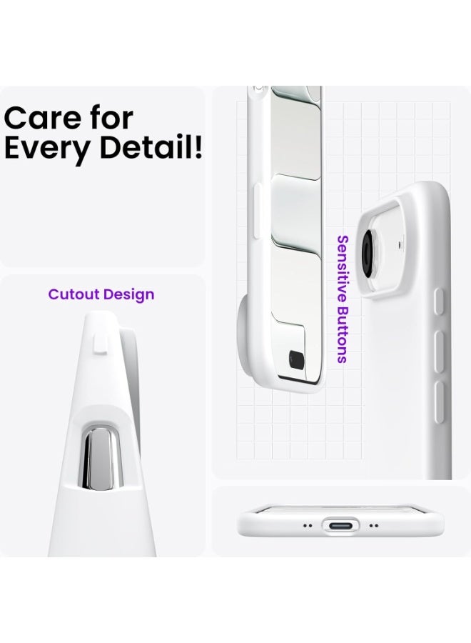 Case for iPhone 17 Air Soft Liquid Silicone Gel Case Full Body Shockproof Protection Matte Finish Cover Soft Microfiber Lining Cushion Slim Back Case for iPhone 17 Air - Image 4