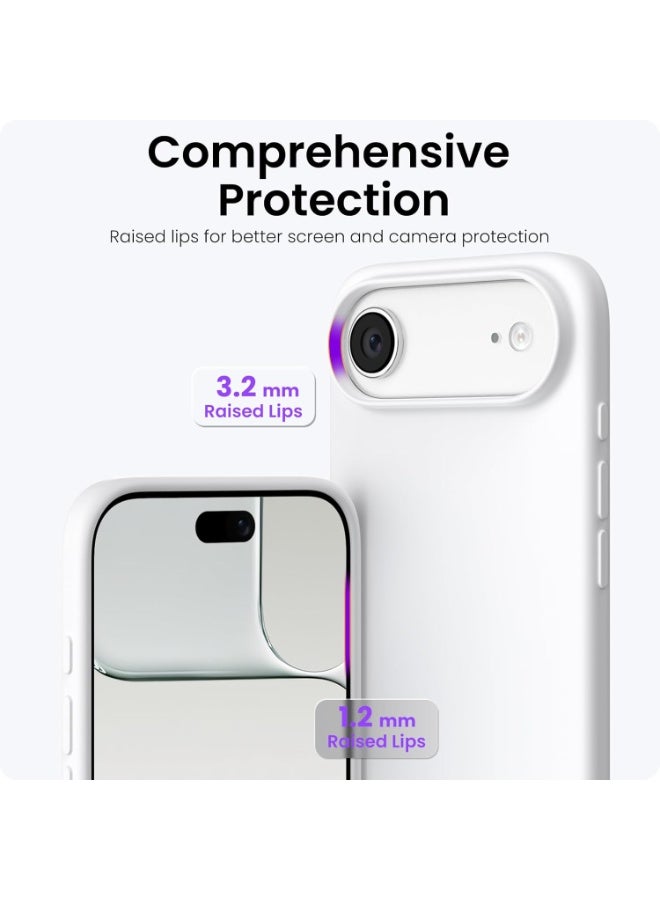 Case for iPhone 17 Air Soft Liquid Silicone Gel Case Full Body Shockproof Protection Matte Finish Cover Soft Microfiber Lining Cushion Slim Back Case for iPhone 17 Air - Image 3