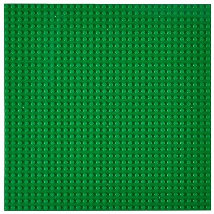 Strictly Briks Stackable Baseplate Compatible with All Major Brands 10 x 10 in, Green, 1 Pack Sturdy Stackable Design for Building Brick Sets, Toy Brick Creations, Mats & Table Bases - Image 4
