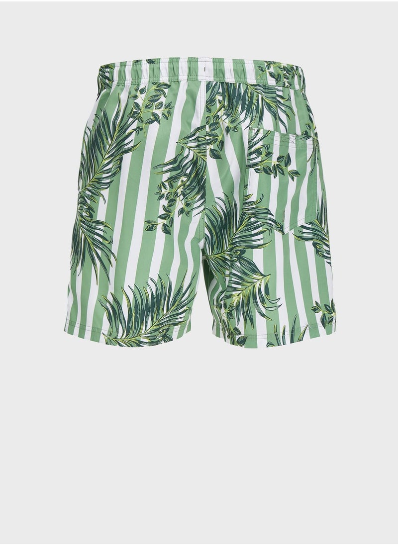 JACK & JONES - Printed Swim Shorts - Image 1