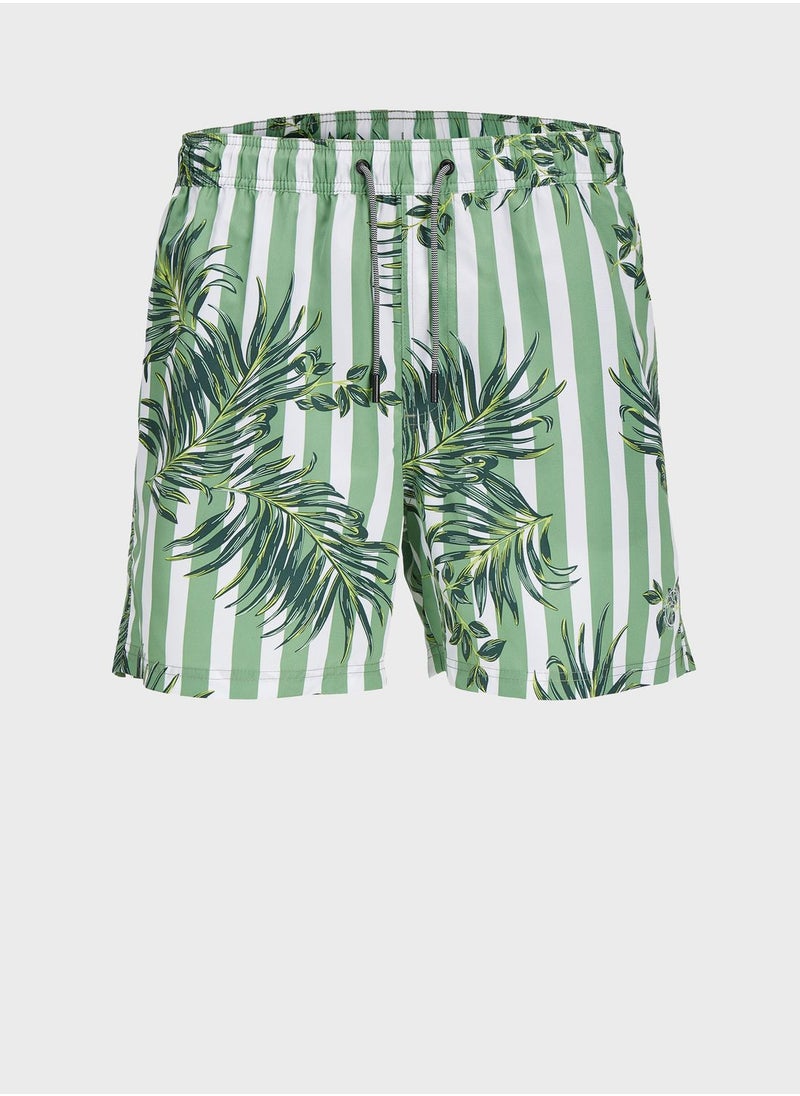 JACK & JONES - Printed Swim Shorts - Image 1