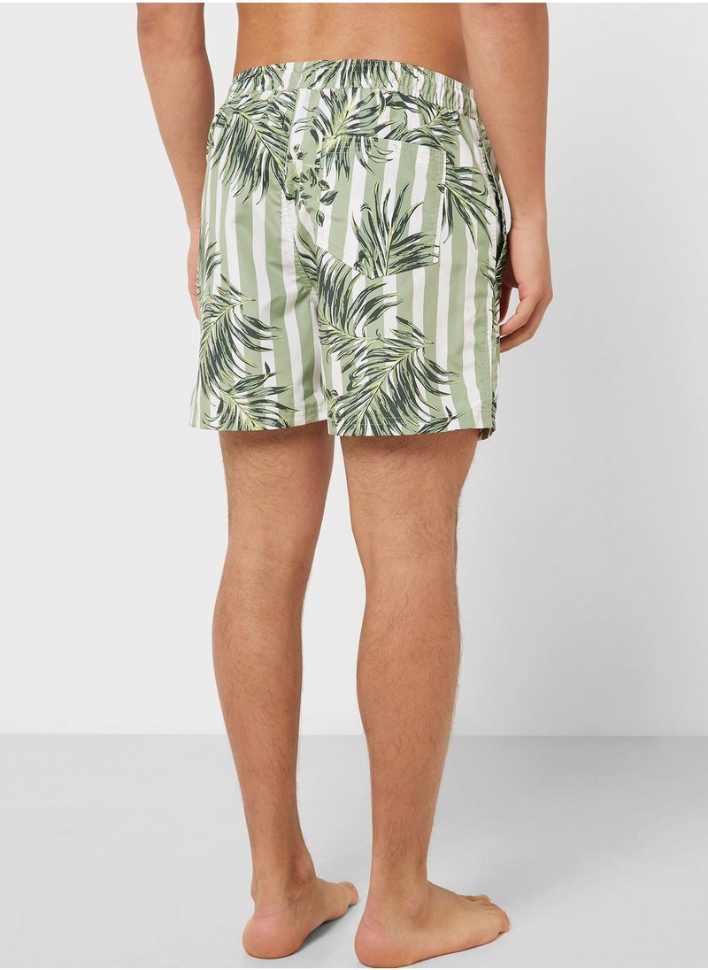 JACK & JONES - Printed Swim Shorts - Image 1