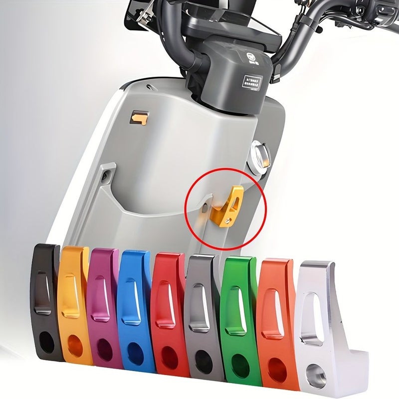 Electric Scooter Front Hook Universal Luggage Hook Aluminum Alloy Anodized Hanging Hook for Electric Motorcycle Modification Black - Image 1