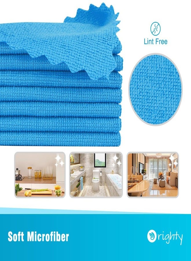 Orighty Shop Towels Bulk, 150 Pack Shop Rags Reusable, Microfiber Cleaning Rags for Cars, Multi-Purpose Cleaning Cloths for Automotive, Mechanic, Kitchen, Lint Free Towels 11.5’’ x 11.5’’, Blue - Image 2