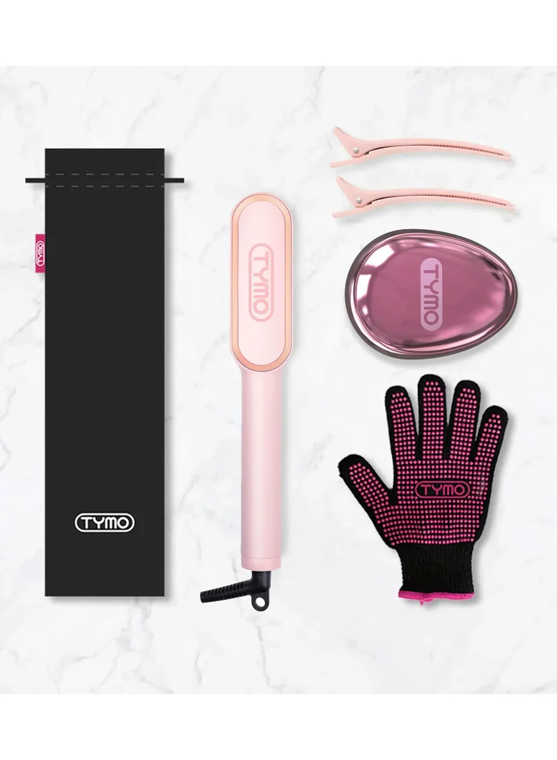 TYMO Ring Hair Straightening Brush - Pink
