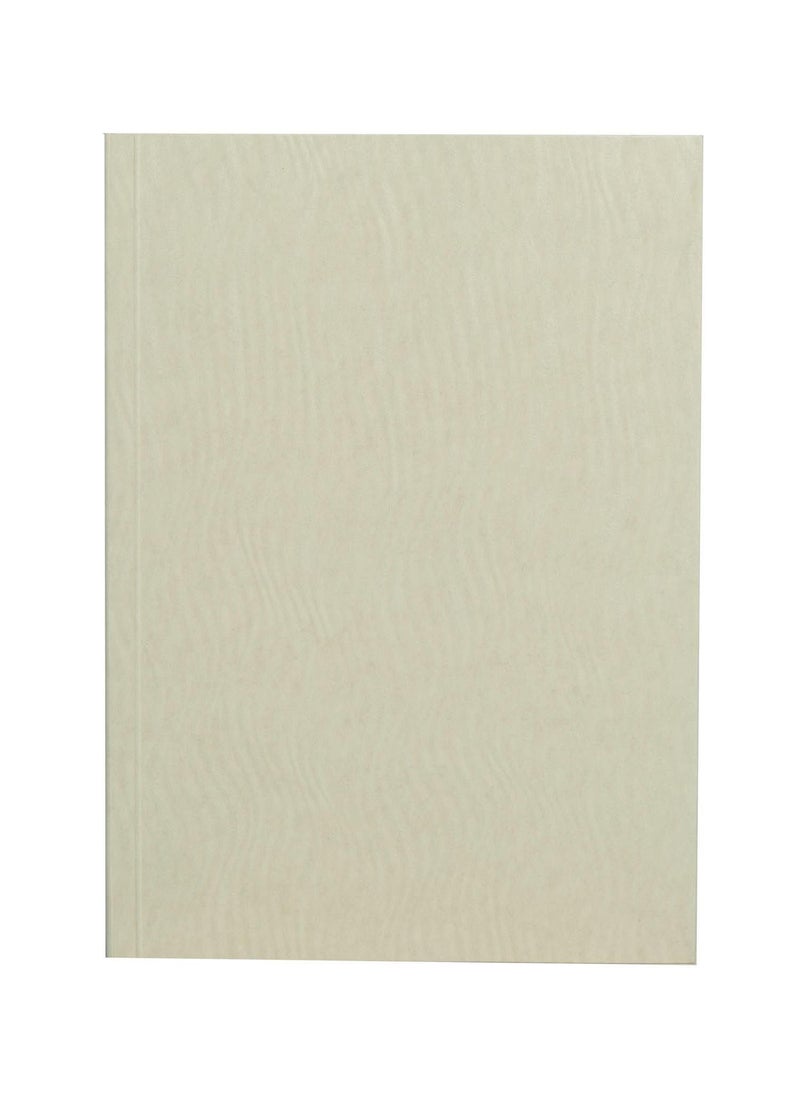 Paper-Oh Yuko-Ori Pearl White A6 Lined No Closure 128 Pages 100gsm Notebook - Image 1