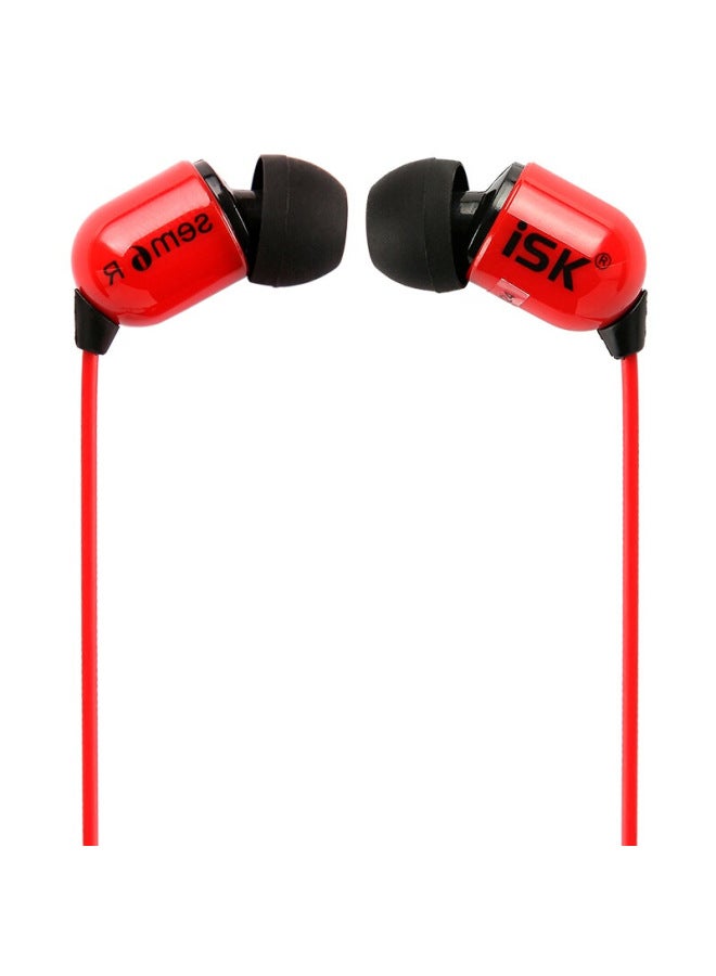 Isksem6 In-ear Professional Monitoring Earphones Recording Studio Hifi Equipment For Karaoke/gaming/music | Compatible With Huawei, Xiaomi Phones, Computers, Sound Cards | China Red - Image 4