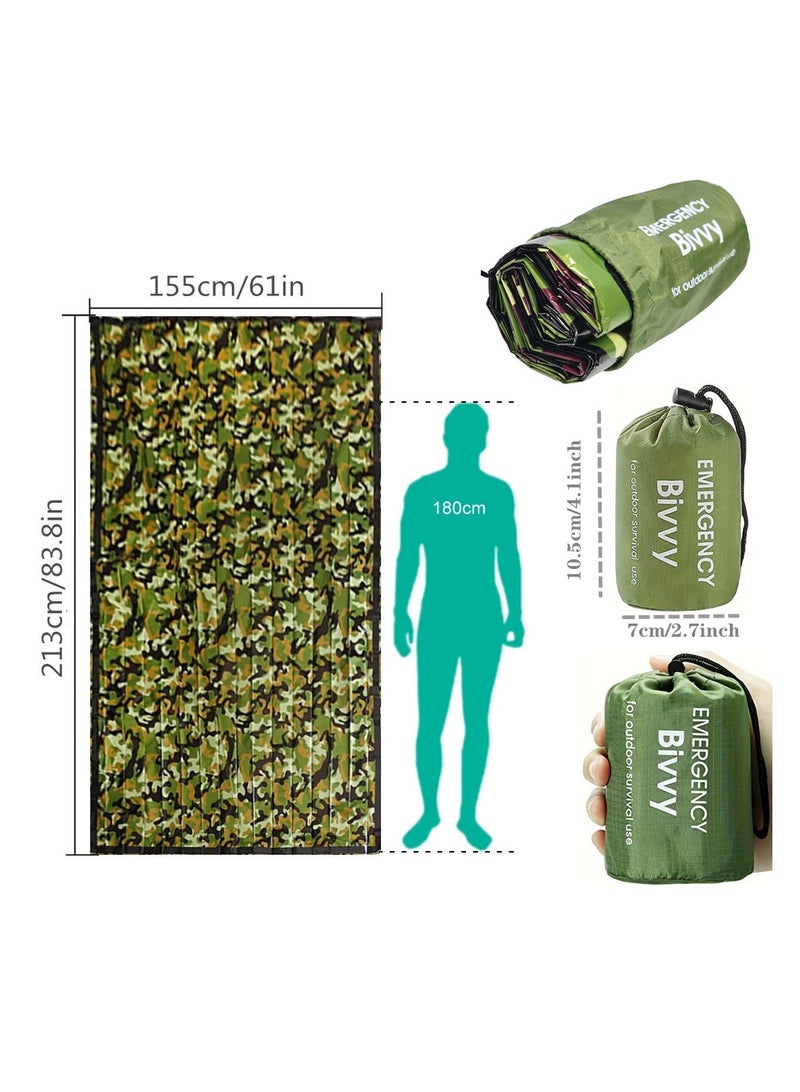 Emergency Sleeping Bag , Portable Waterproof Survival Sleeping Bag with Thermal Insulation for Outdoor Camping and Hiking - Image 3
