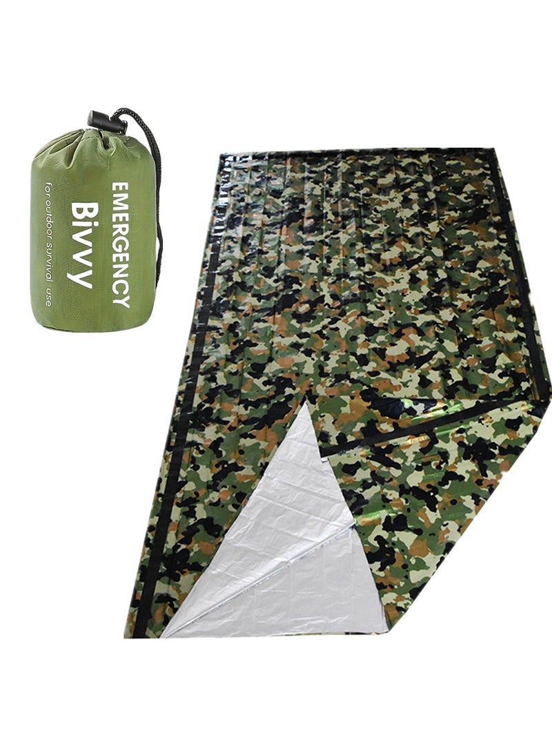 Emergency Sleeping Bag , Portable Waterproof Survival Sleeping Bag with Thermal Insulation for Outdoor Camping and Hiking - Image 1