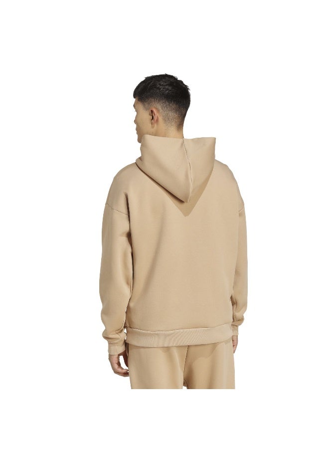 Adidas M Fi 3Bar Hd Brown Training Sweatshirts For Men XS - Image 3
