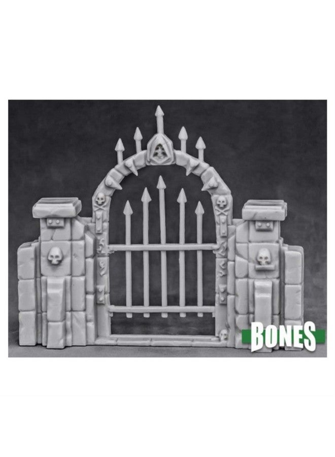 Reaper Reaper Miniatures Graveyard Fence Gate #77527 Bones Unpainted Plastic Scenery 